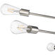 Decco 6 Light 25.63 inch Polished Nickel Chandelier Ceiling Light